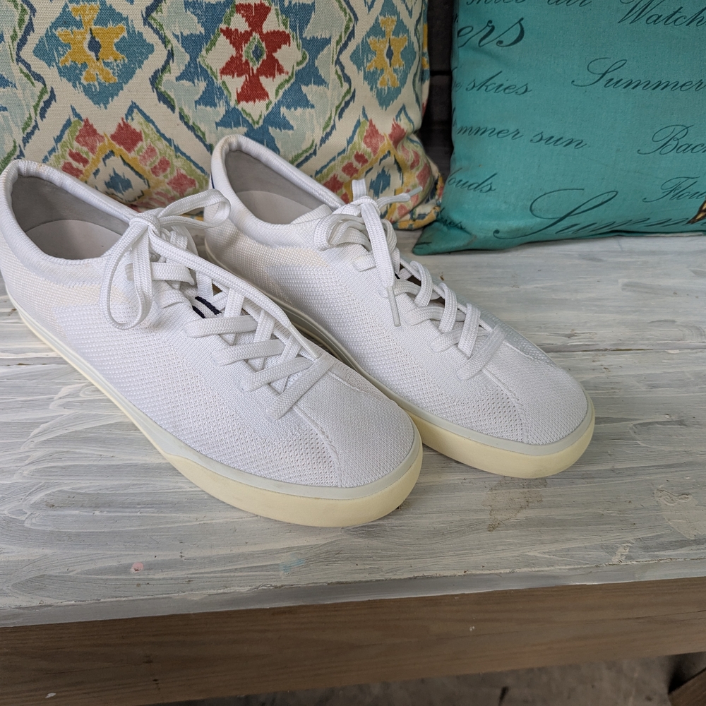 Rothy's White and Cream Sneakers Minimalist Design